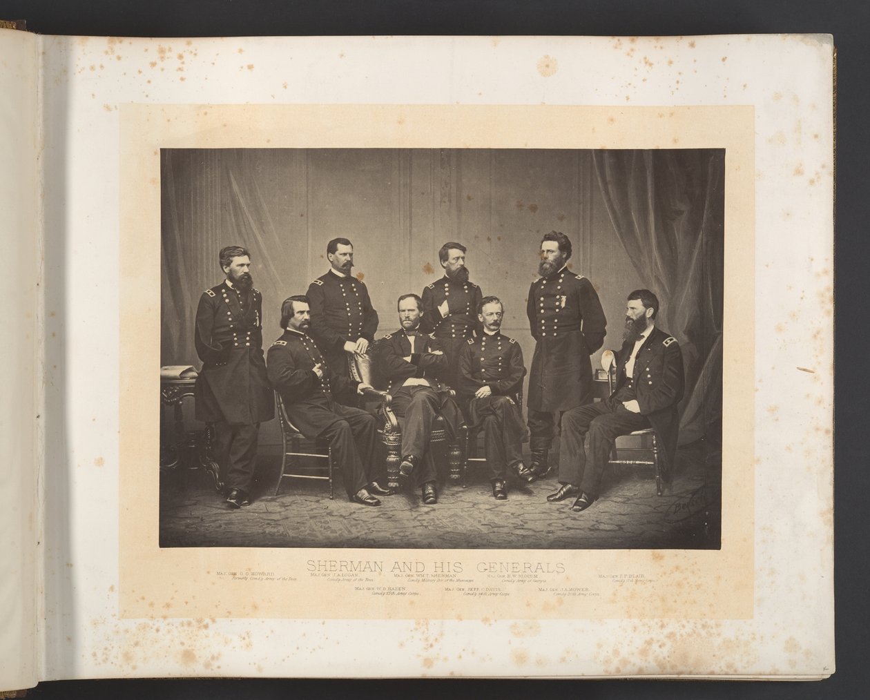 Sherman e os seus generais de George N. Barnard