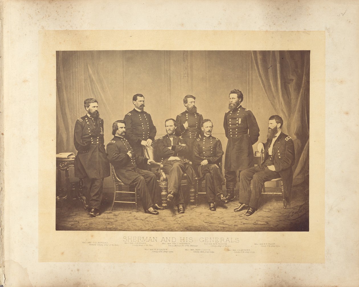 Sherman e os seus generais de George N. Barnard