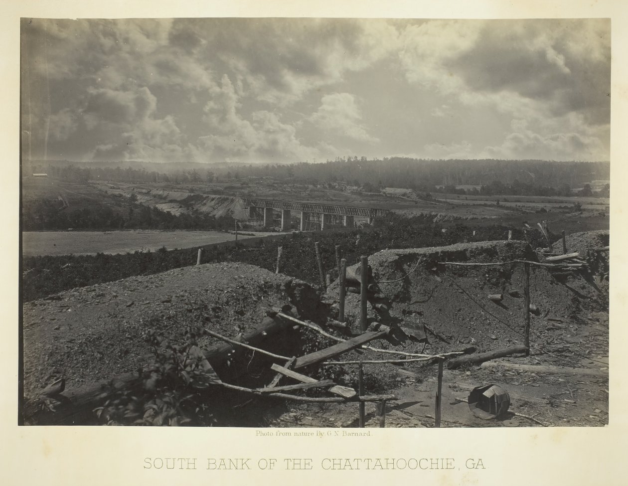 Margem Sul do Chattahoochie, Geórgia, 1866. de George N. Barnard