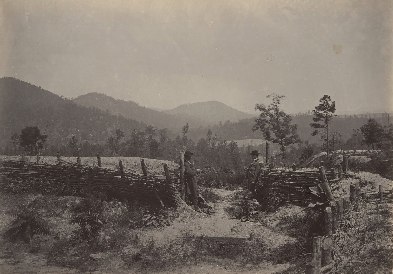 A passagem de Allatoona, Geórgia, década de 1860. de George N. Barnard