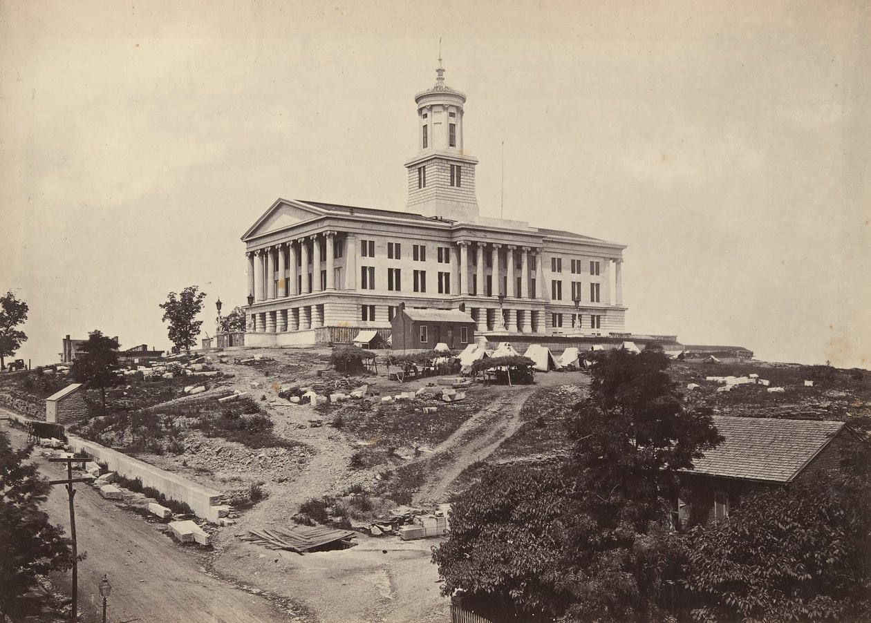 O Capitólio, Nashville, Tennessee, década de 1860. de George N. Barnard