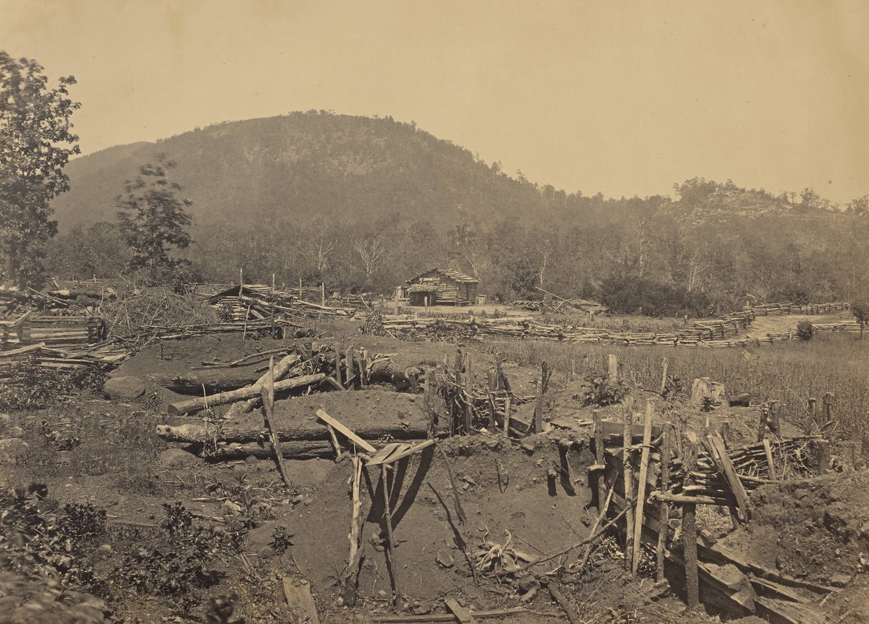 A Frente de Kenesaw Mountain, na Geórgia de George N. Barnard