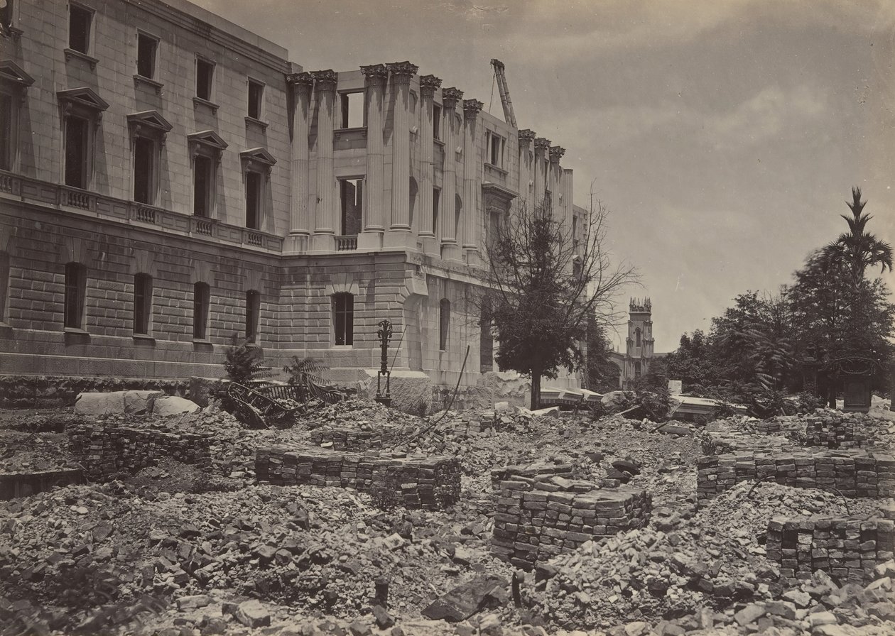O Novo Capitólio, Columbia, Carolina do Sul, década de 1860. de George N. Barnard