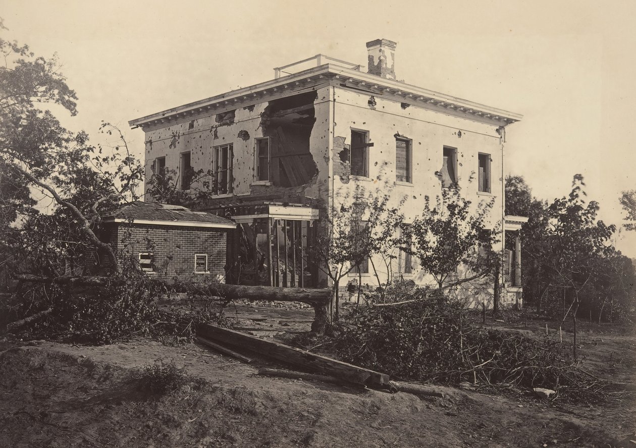 A Casa Potter, Atlanta, década de 1860. de George N. Barnard
