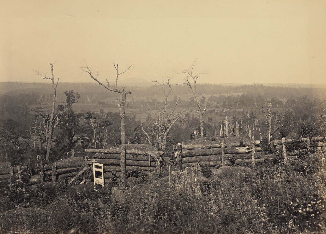 Vista da Montanha Kenesaw, na Geórgia de George N. Barnard