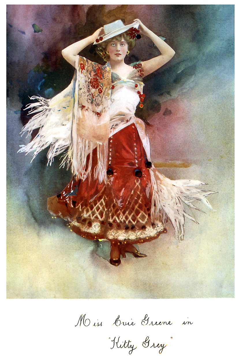 Evie Greene no papel de Lady Aline Redwood de George Newnes