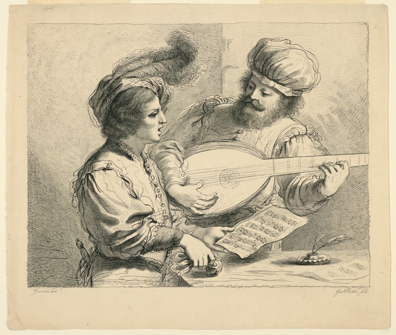 A lição de canto de George Noble