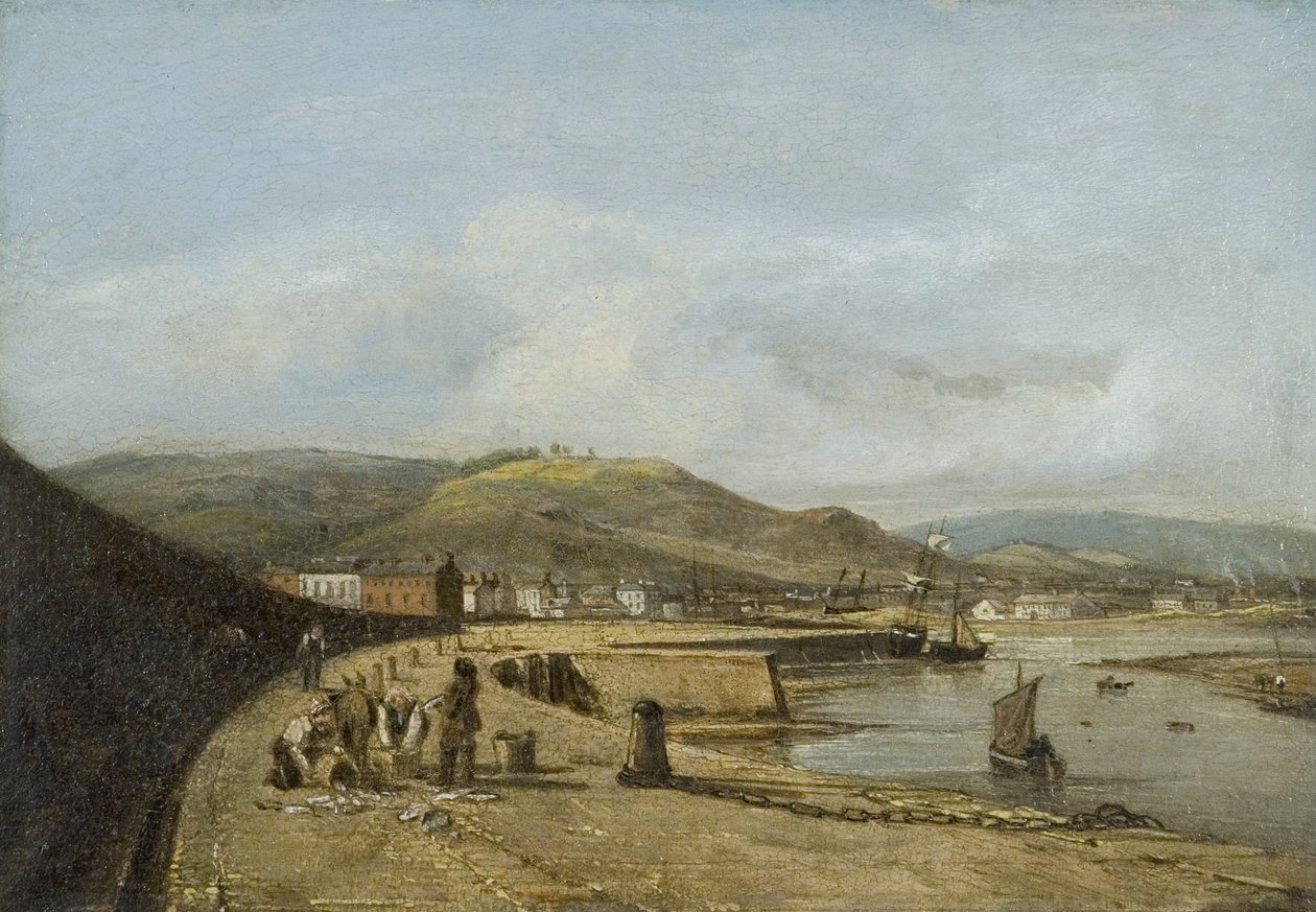 Swansea a partir do West Pier de George Orleans Delamotte