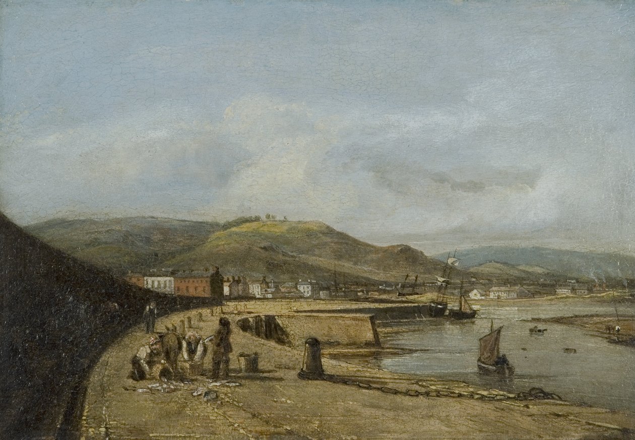 Swansea a partir do West Pier de George Orleans Delamotte