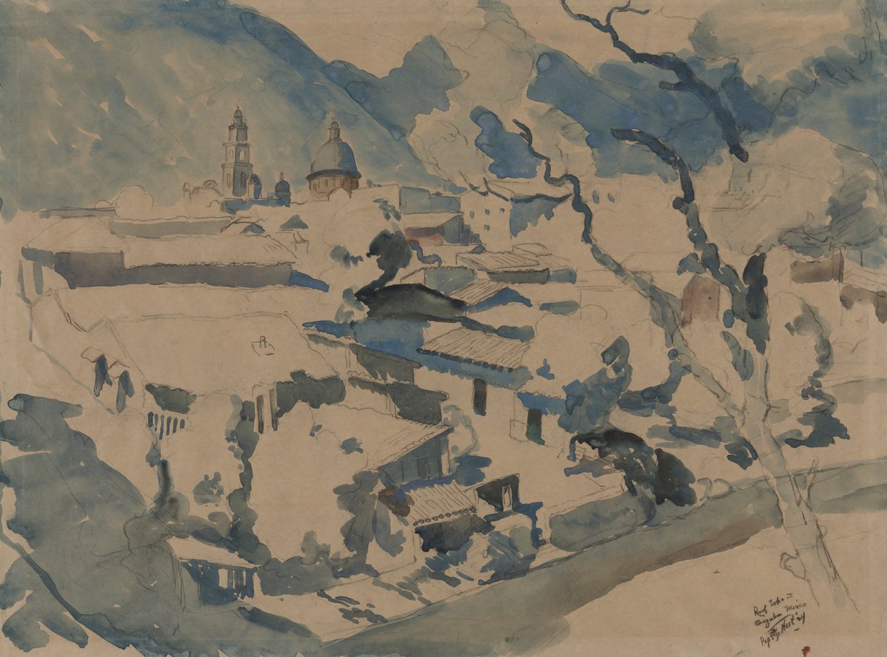 Telhados em Orizaba, México de George Overbury Hart