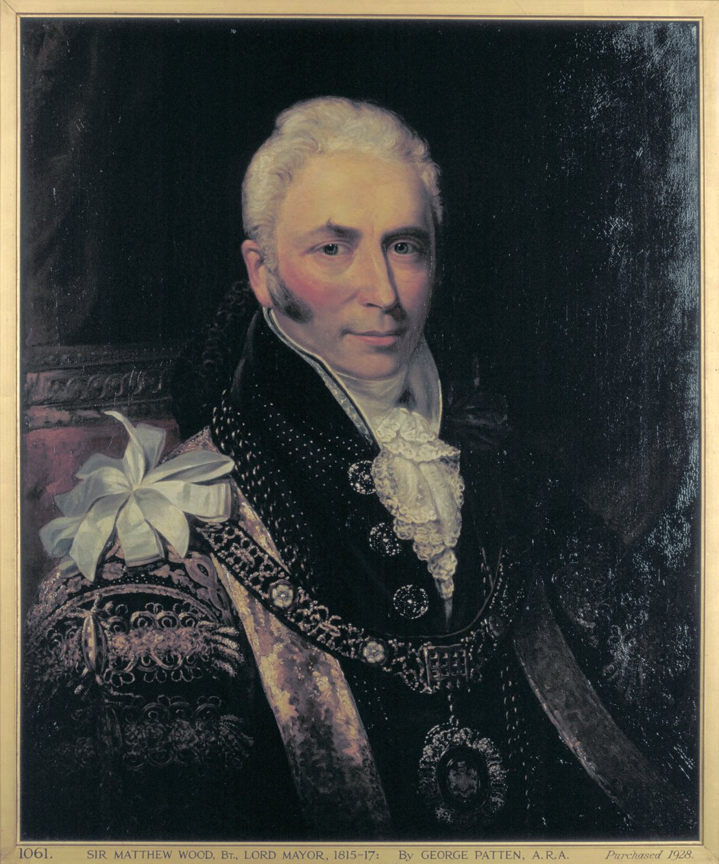 Sir Matthew Wood, Lord Mayor 1815-1817 de George Patten