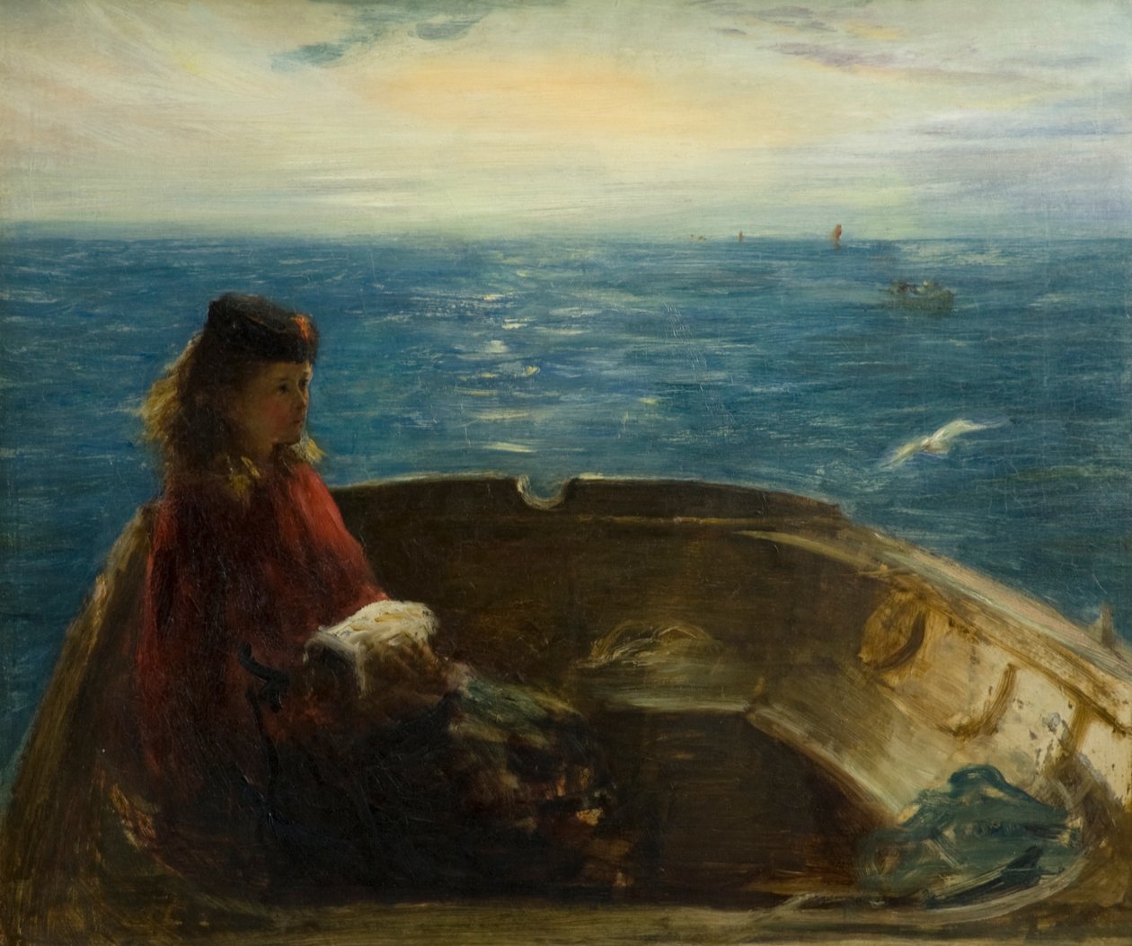 Menina num Barco de George Paul Chalmers