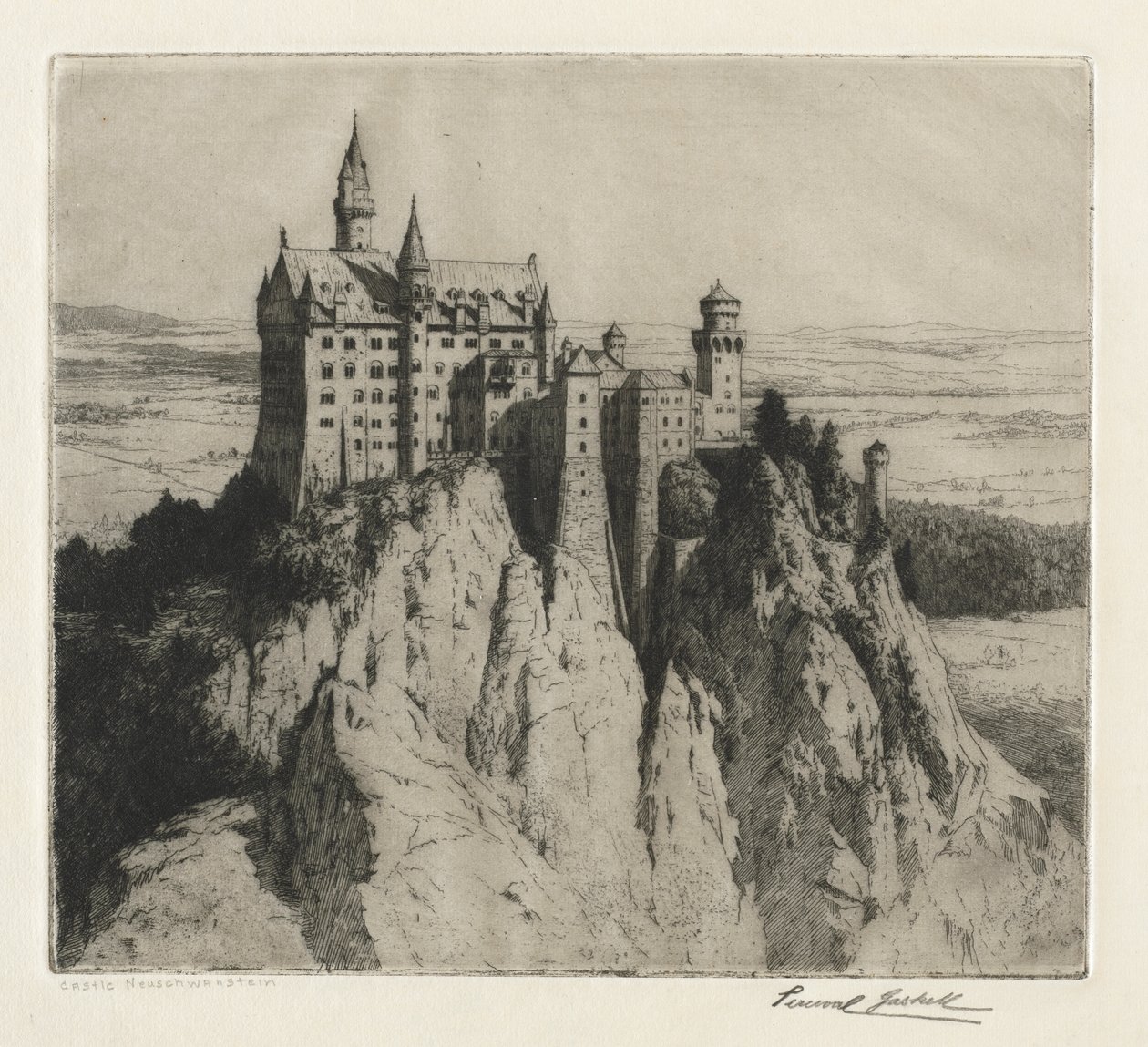 Castelo Neuschwanstein de George Percival Gaskell