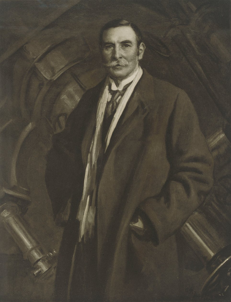 Sir William Henry Mahoney Christie, c.1911 (gravura) de George Percy (after) Jacomb Hood