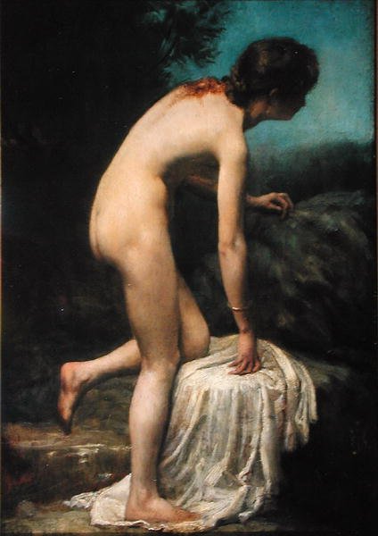 O Banhista (óleo sobre tela) de George Percy Jacomb Hood