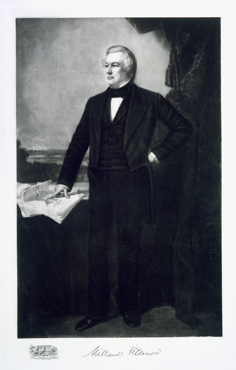 Millard Fillmore, 13º Presidente dos Estados Unidos da América, pub. 1901 (fotogravura) de George Peter Alexander Healy