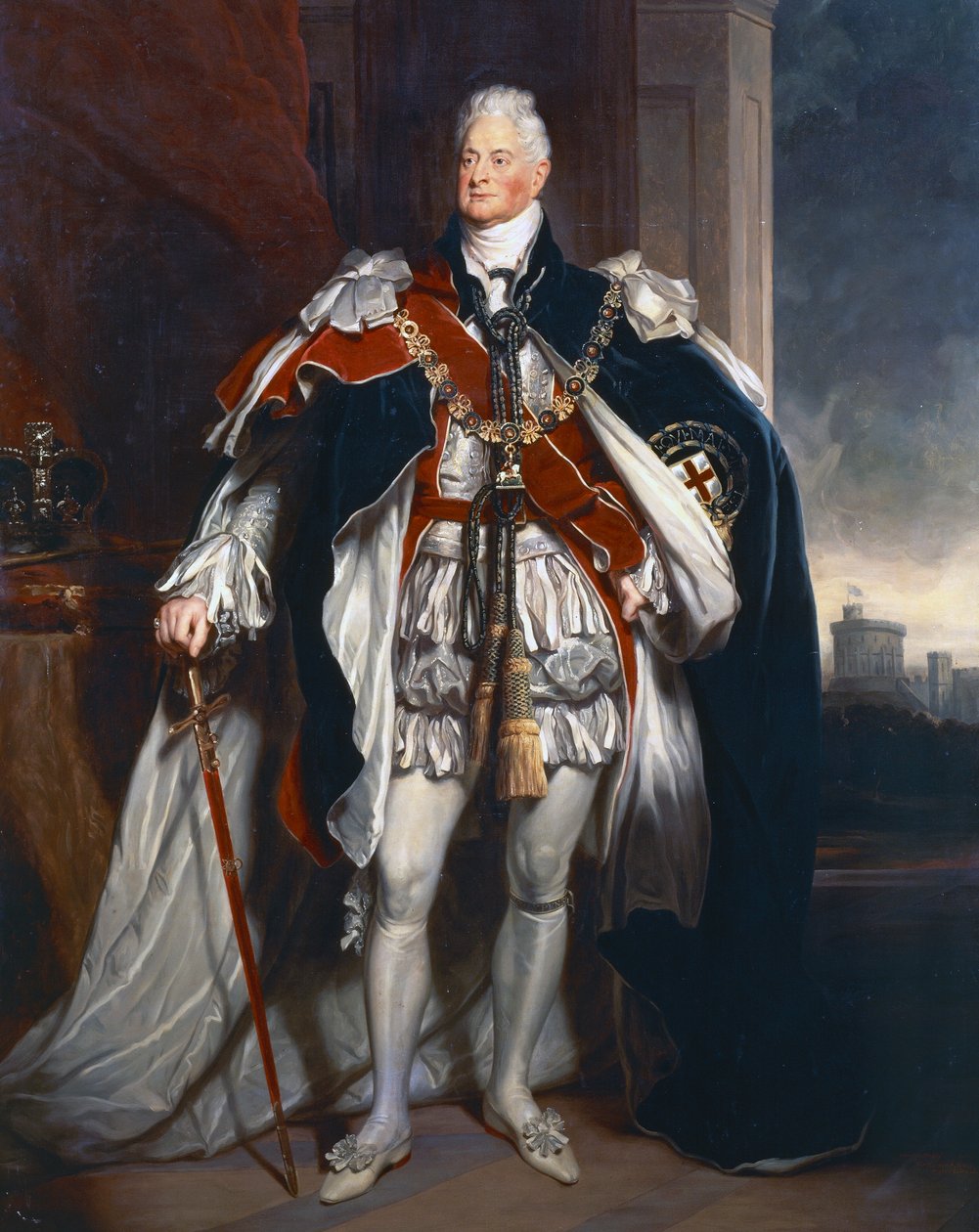 Retrato do Rei Guilherme IV, cópia após Sir Martin Archer Shee de George Peter Alexander Healy