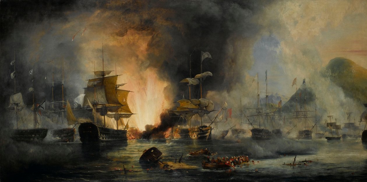 Batalha de Navarino, 20 de outubro de 1827 de George Philip Reinagle