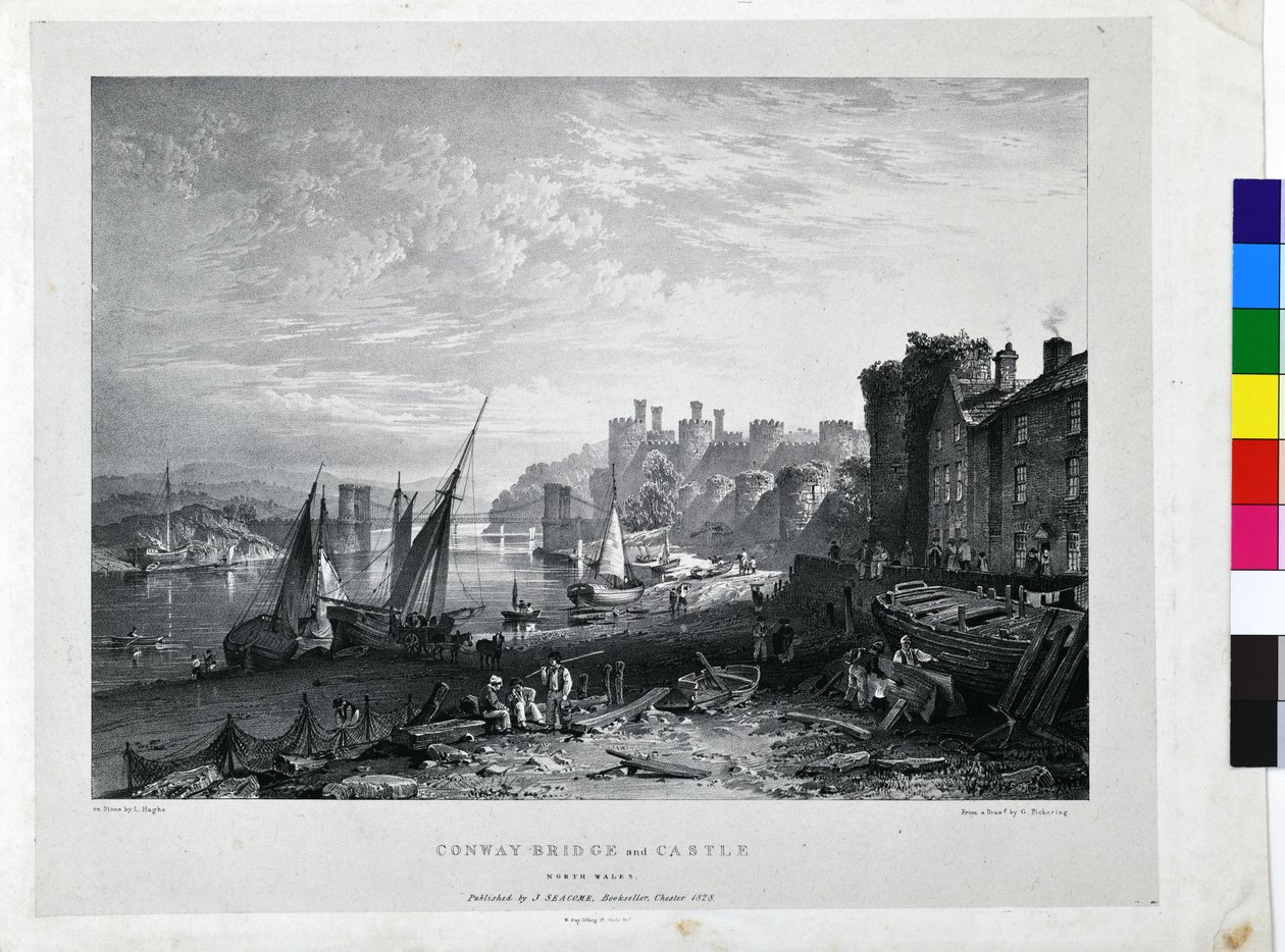 Ponte e Castelo de Conway de George Pickering