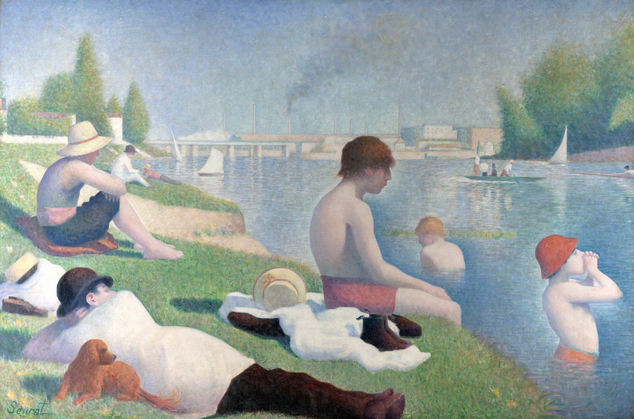 Banhistas em Asnières Banhistas em Asnières, 1884 de George Pierre Seurat