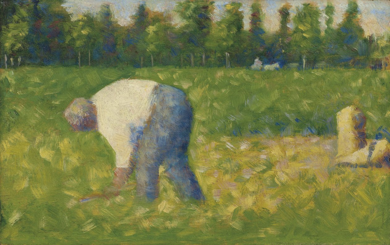 Camponês trabalhador, 1883 de George Pierre Seurat