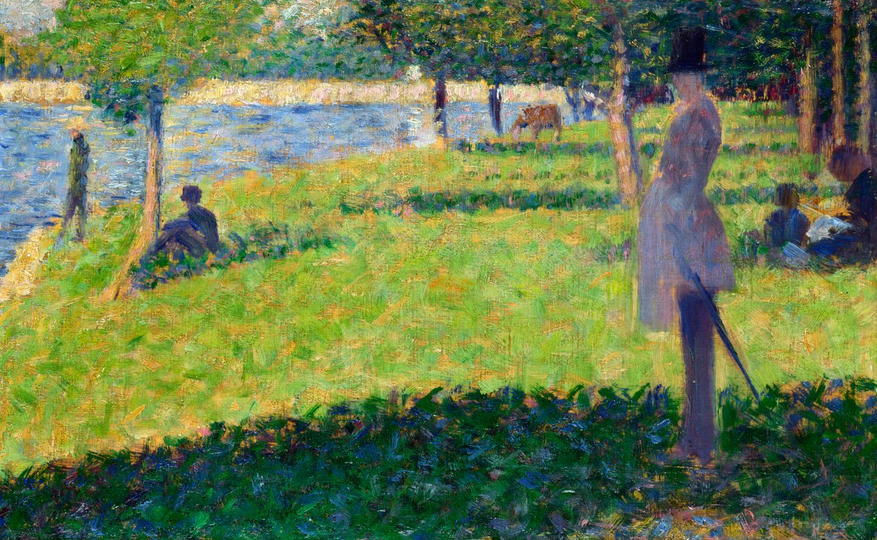 Estudo para La Grande Jatte, 1884-1885 de George Pierre Seurat