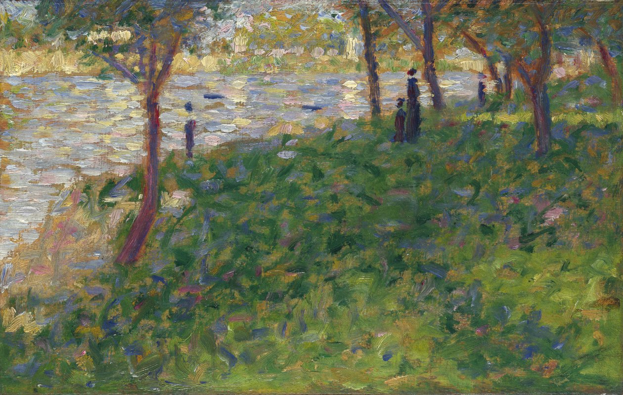 Estudo para La Grande Jatte, 1884-1885 de George Pierre Seurat