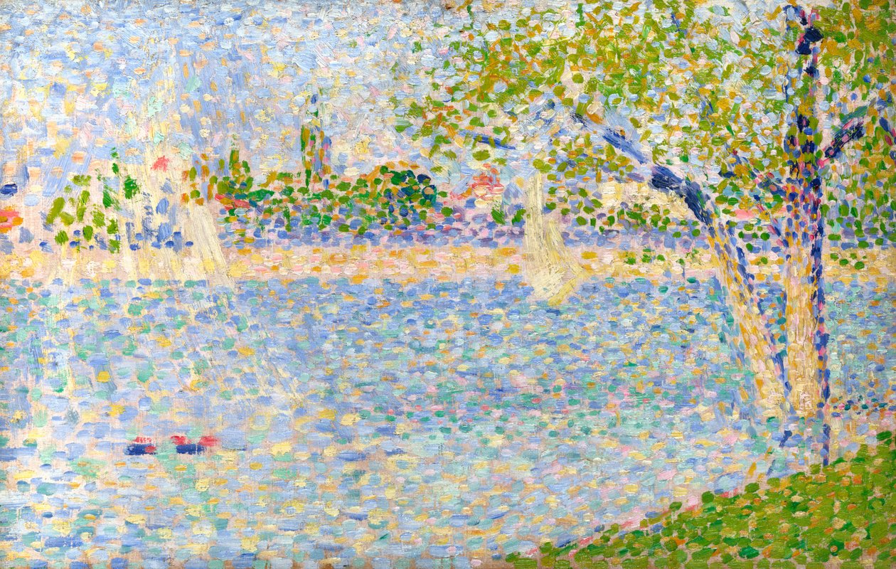 O Sena visto de La Grande Jatte, 1888 de George Pierre Seurat