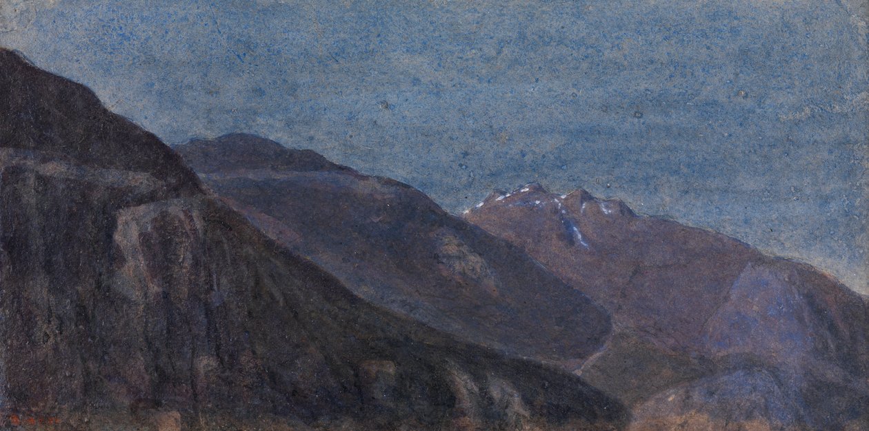 O Vale do Ticino do Giornico (aguarela) de George Price Boyce