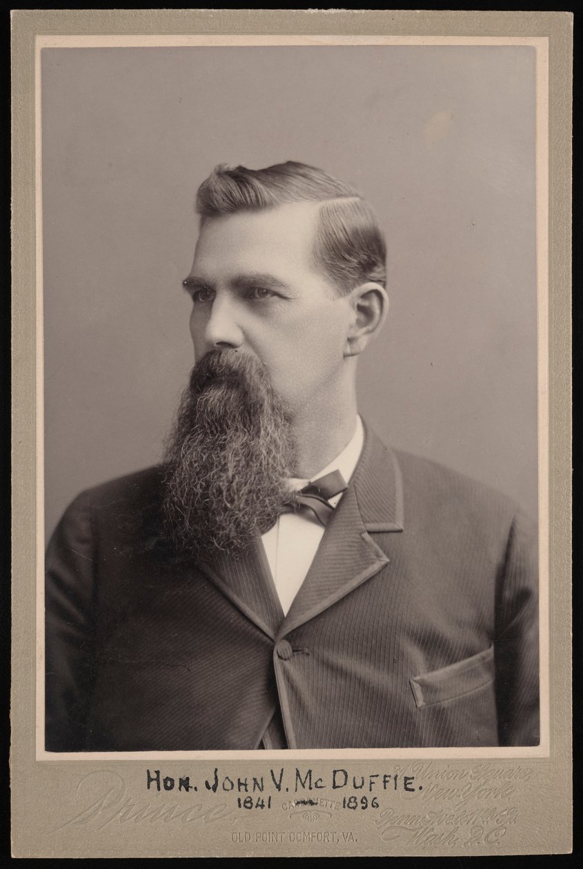 Retrato de John Van McDuffie 1841-1896, Antes de 1896. de George Prince