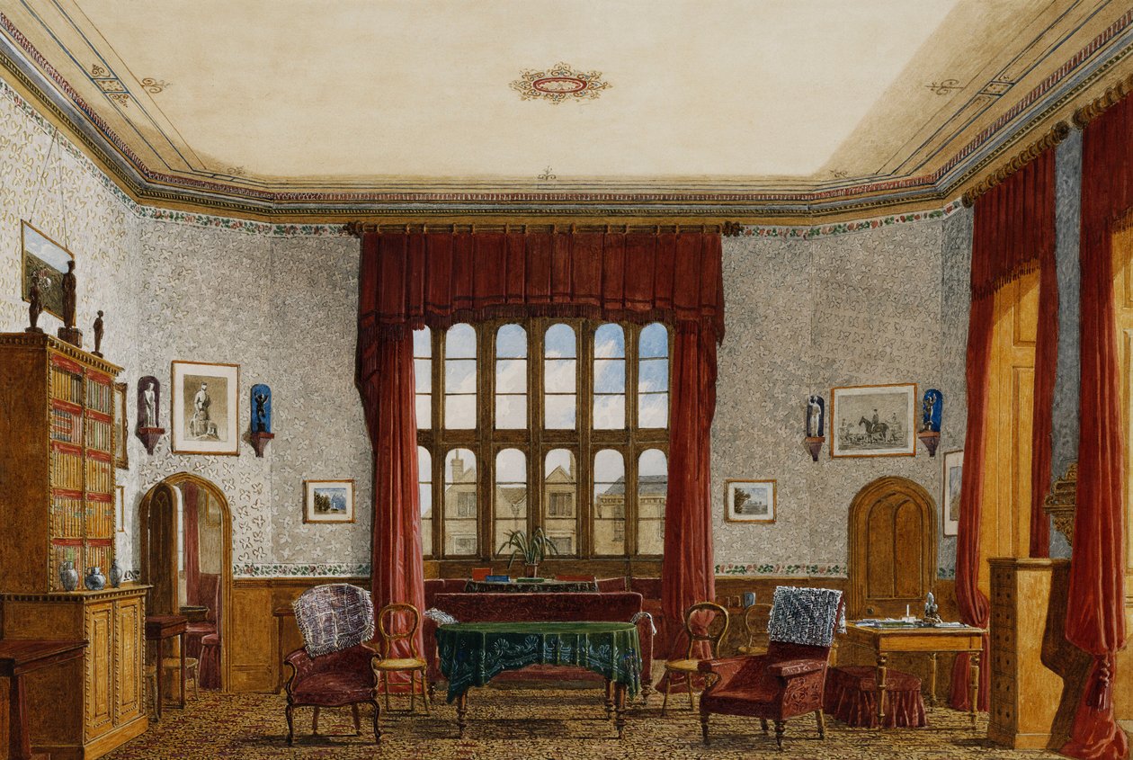 Interior de uma sala, Christ Church, Oxford, de George Pyne
