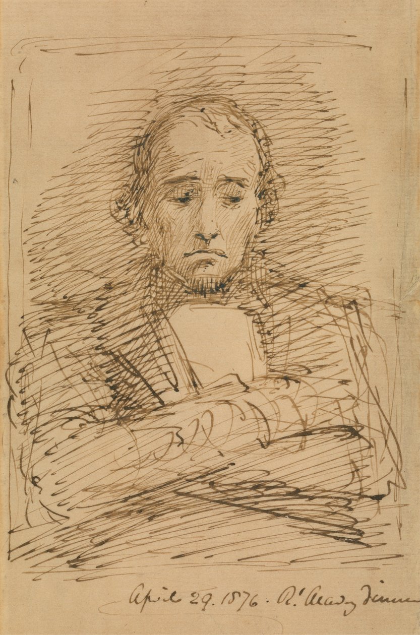 Benjamin Disraeli, esboçado numa Janta da Academia Real de George Richmond