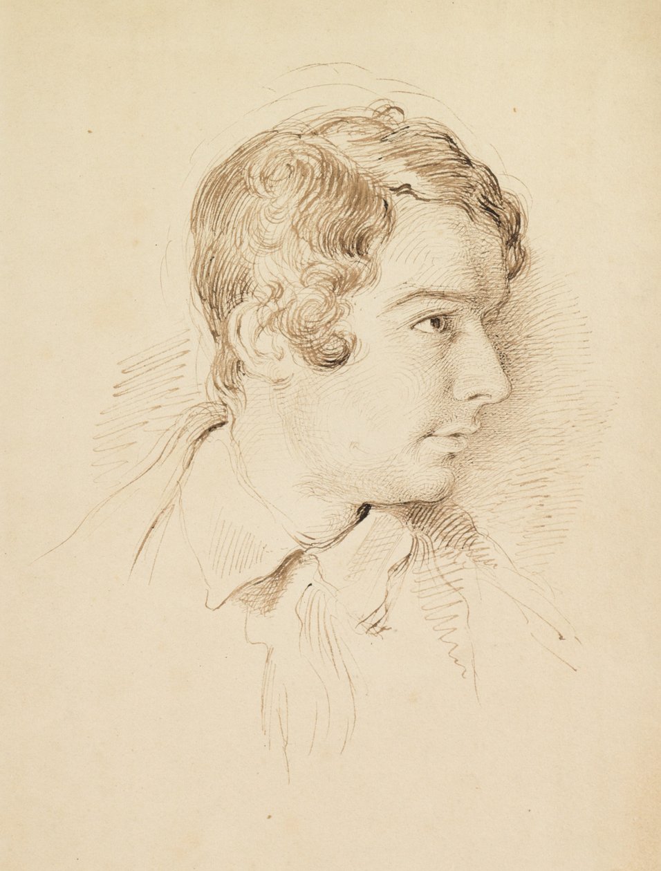 Cabeça de um homem de George Richmond