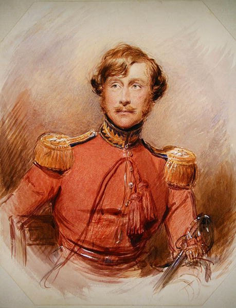 Retrato de Edward Charles Fletcher (aguarela sobre papel) de George Richmond