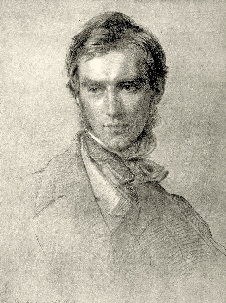Retrato de Sir Joseph Dalton Hooker. 1855 (grafite sobre papel) de George Richmond