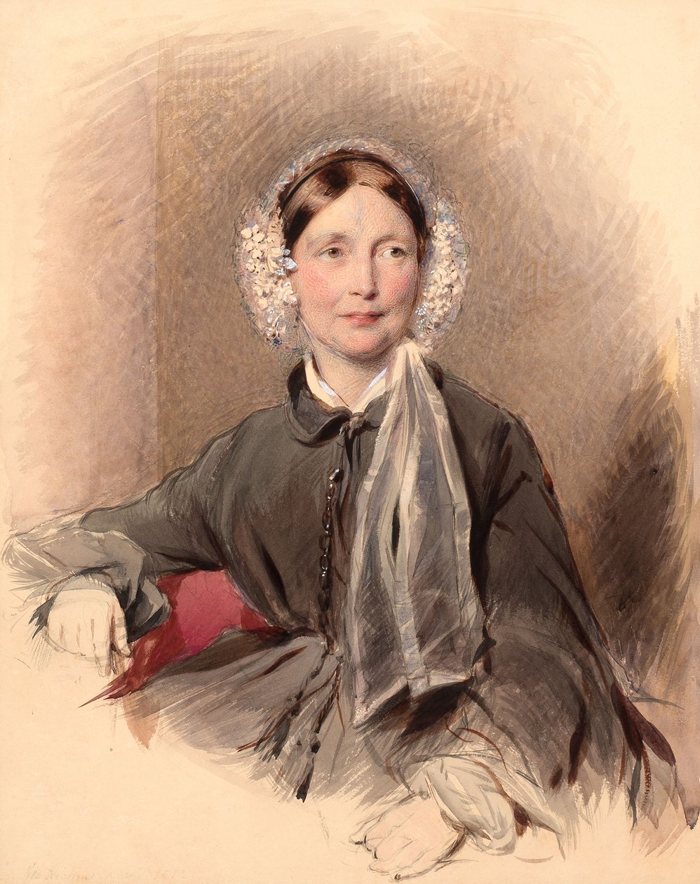 Retrato de uma Mulher Desconhecida de George Richmond