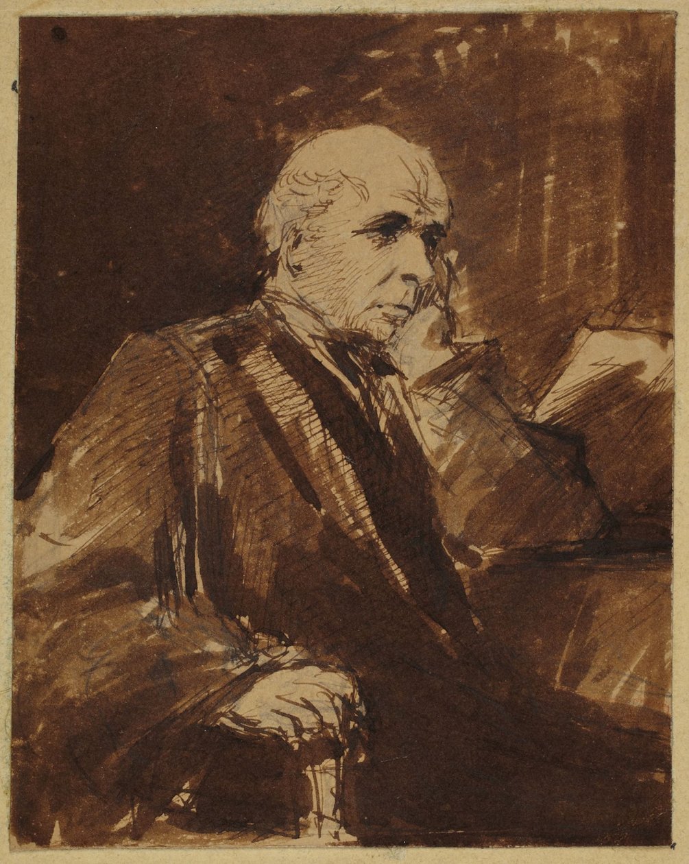 O homem sentado de George Richmond