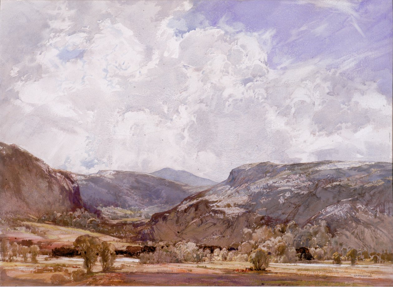 Conway Valley - Meio-dia de George Robert Rushton
