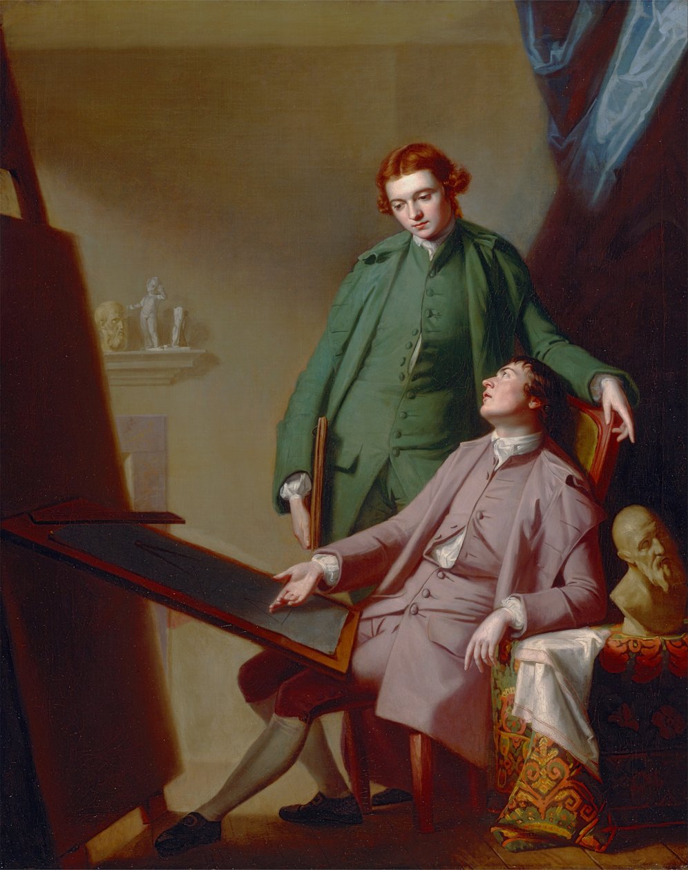 Uma Conversa (Os Irmãos do Artista, Peter e James Romney) de George Romney