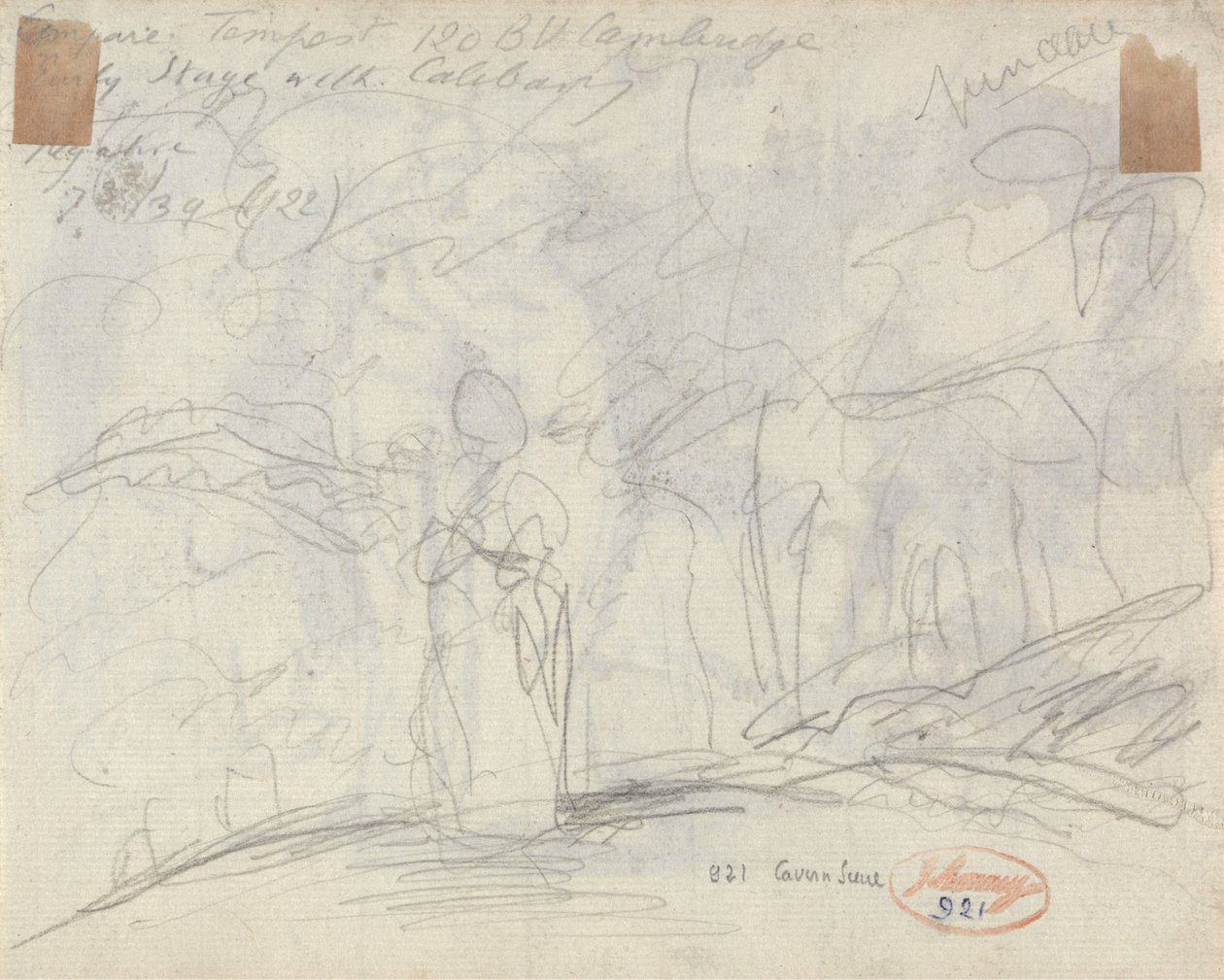 Uma menina num bosque de George Romney
