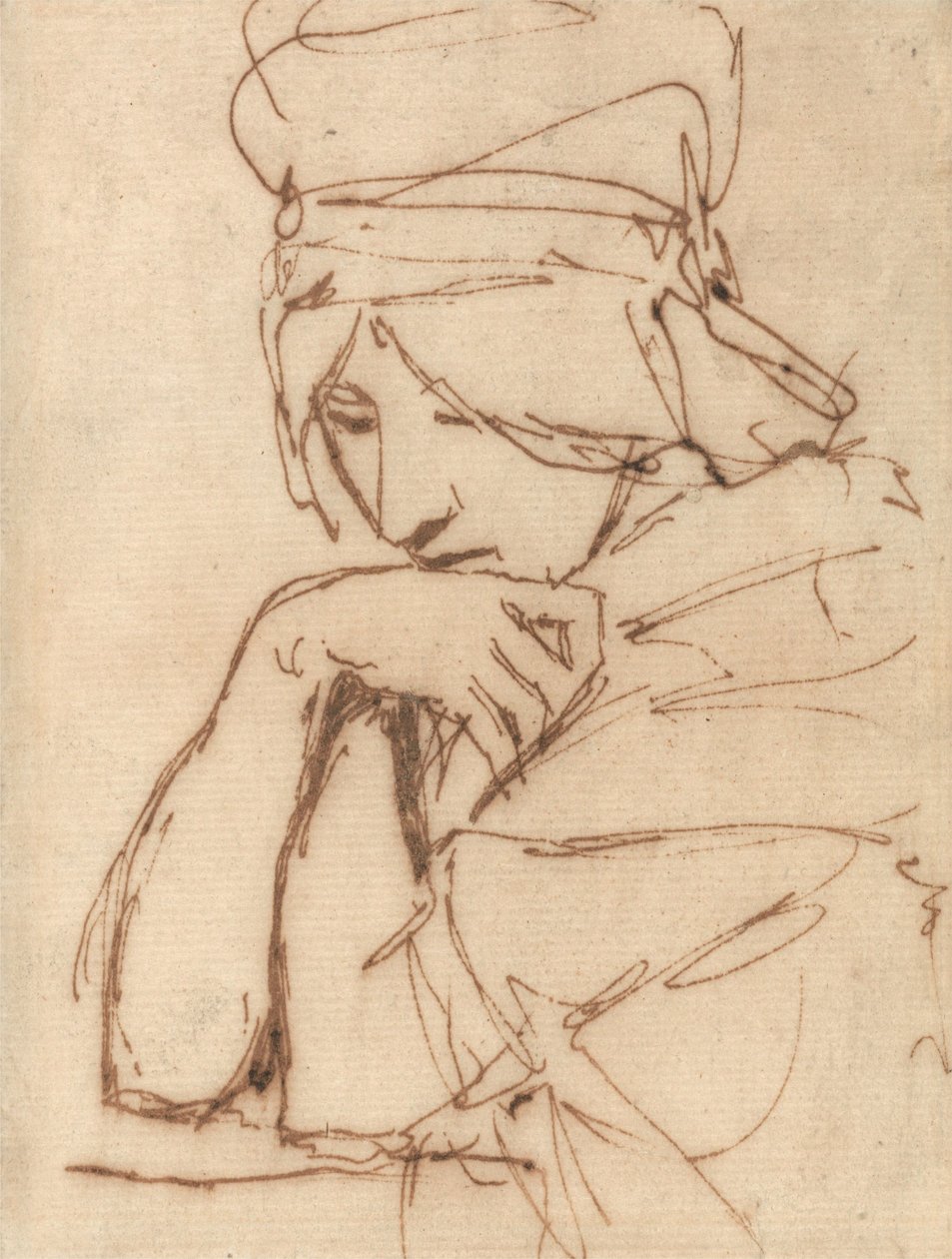 Uma Senhora Pensativa de George Romney