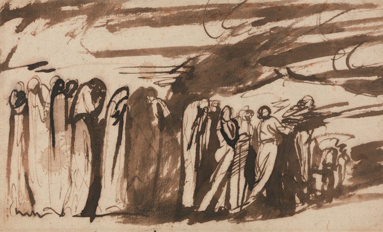 Uma Procissão dos Condenados: Estudo para o «Inferno» de Dante de George Romney