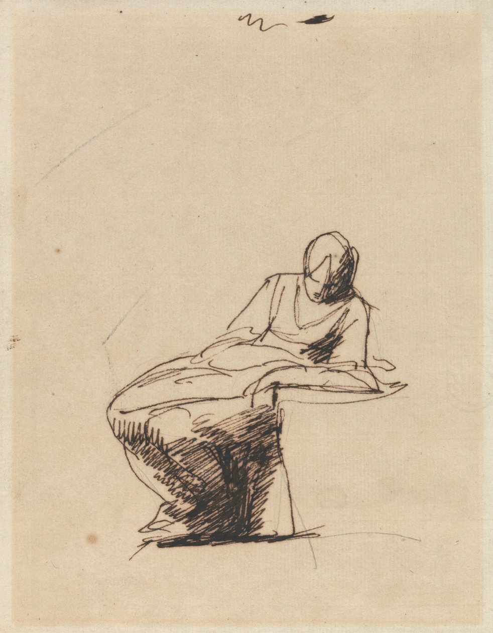 Uma mulher sentada de George Romney