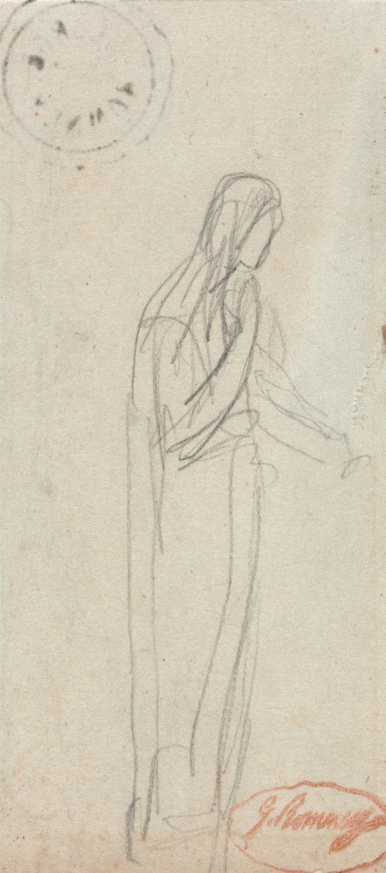 Uma figura feminina em pé de George Romney