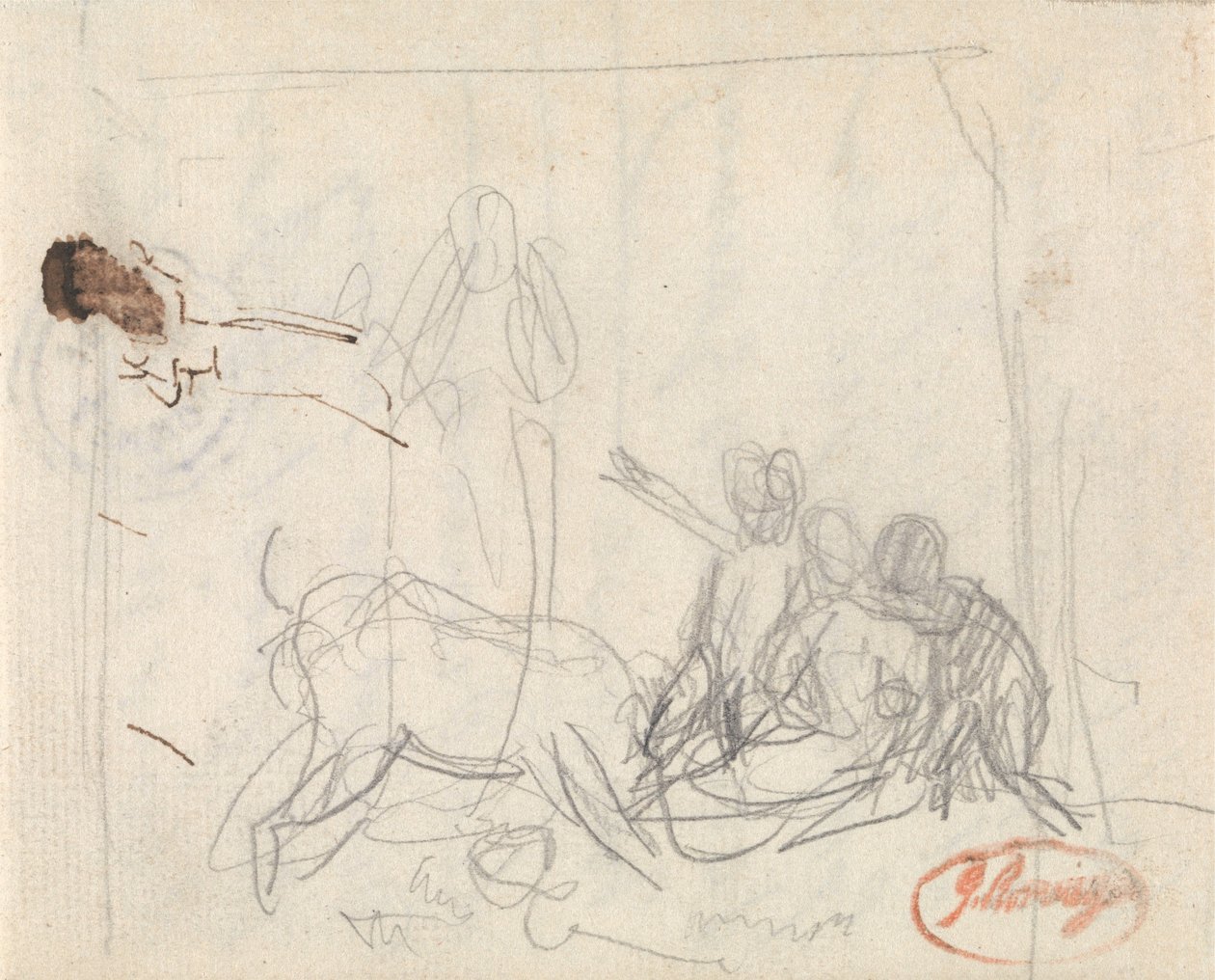 As crianças e uma cabra de George Romney