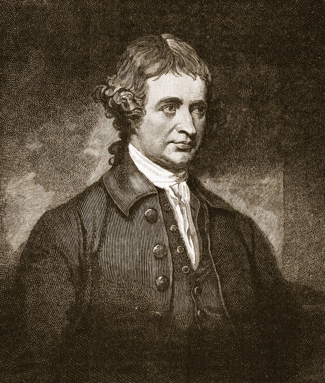 Edmund Burke, ilustração de &39;História Ilustrada de Cassell da Inglaterra&39; (foto sépia) de George Romney