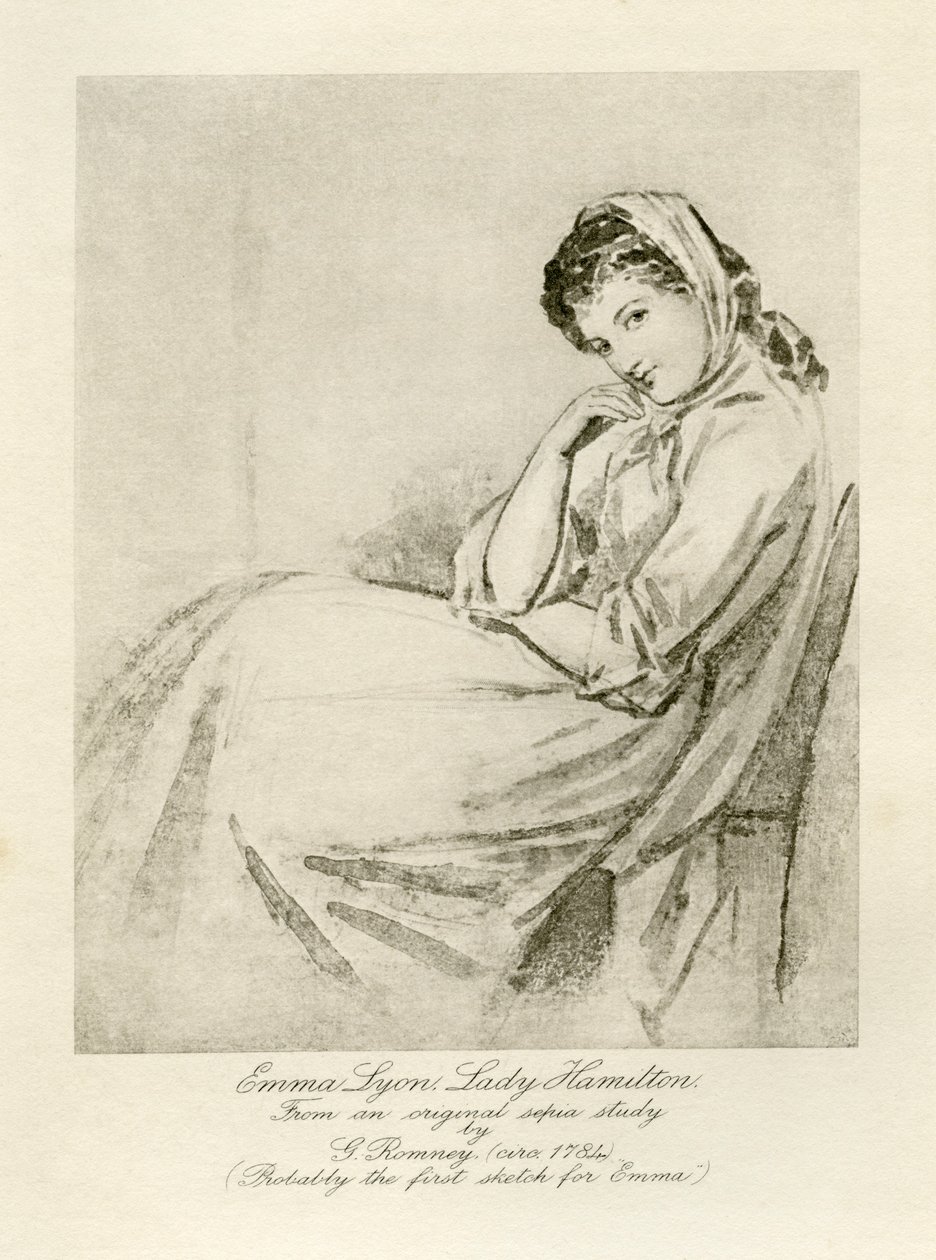 Emma Lady Hamilton de George Romney