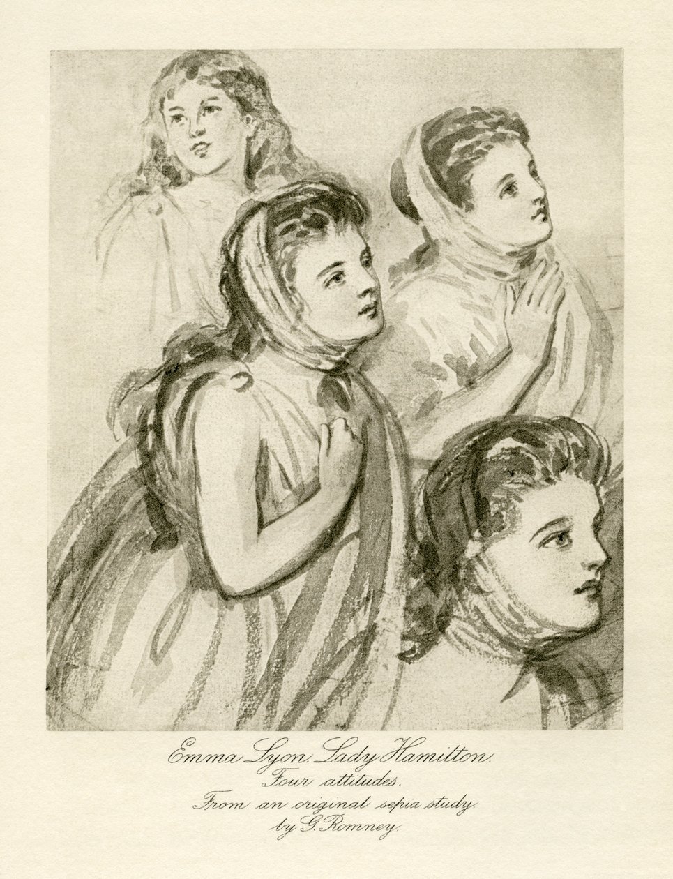 Emma Lady Hamilton de George Romney