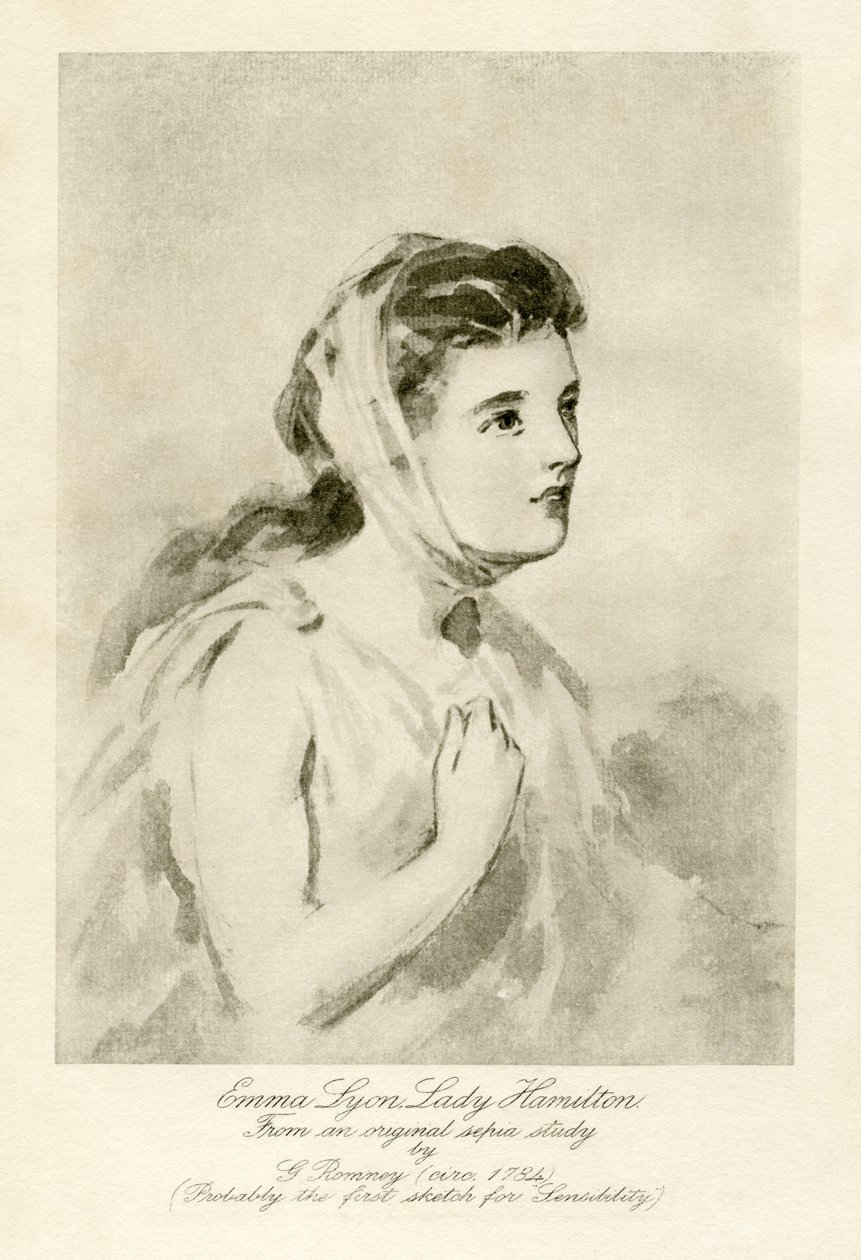 Emma Lady Hamilton de George Romney