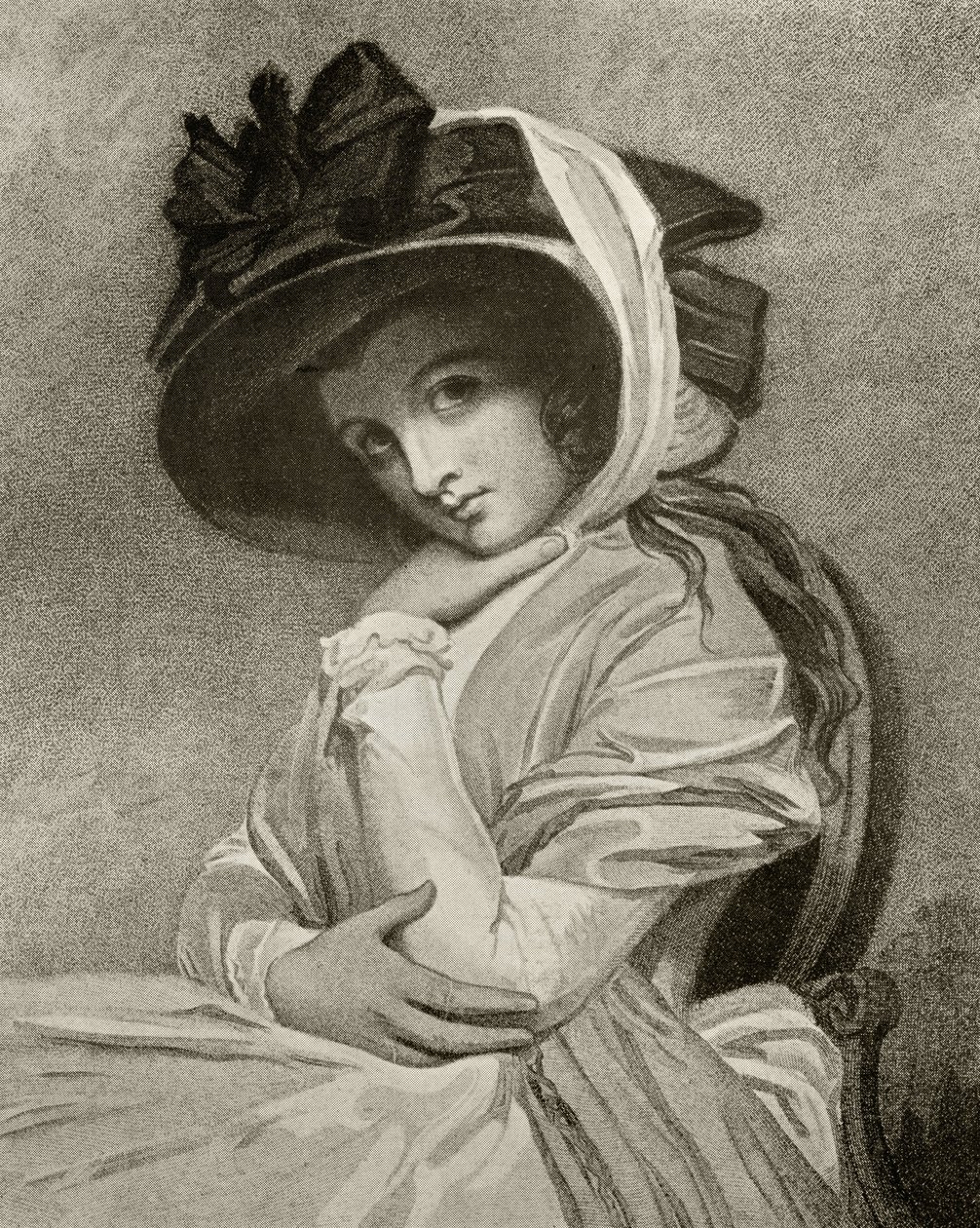 Emma, Lady Hamilton, gravada por John Jones, de "The Print-Collector&39;s Handbook", de Alfred Whitman, publicado por George Bell und Sons, 1901 de George Romney